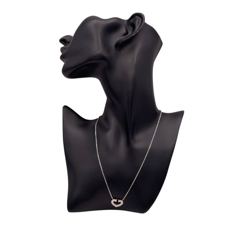 カルティエ Cartier Cハートネックレス ホワイトゴールド 750 ジュエリー