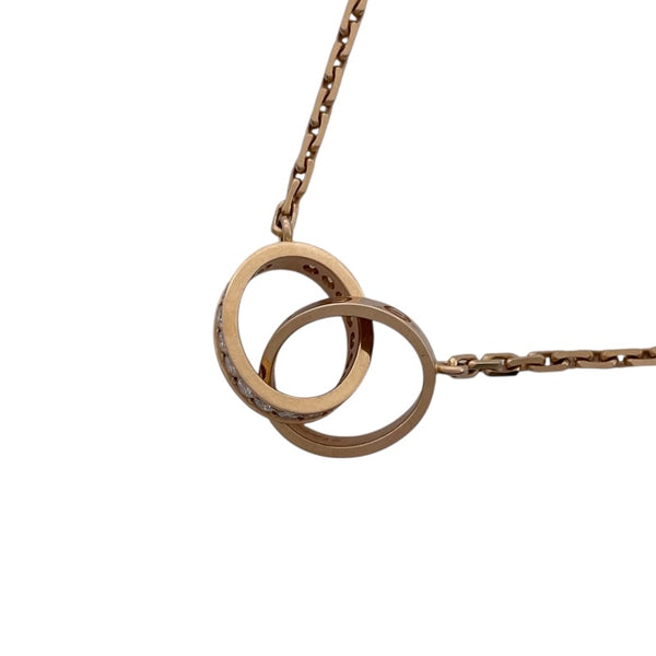 カルティエ Cartier ベビーラブダイヤネックレス ピンクゴールド Au750 ダイヤモンド ジュエリー