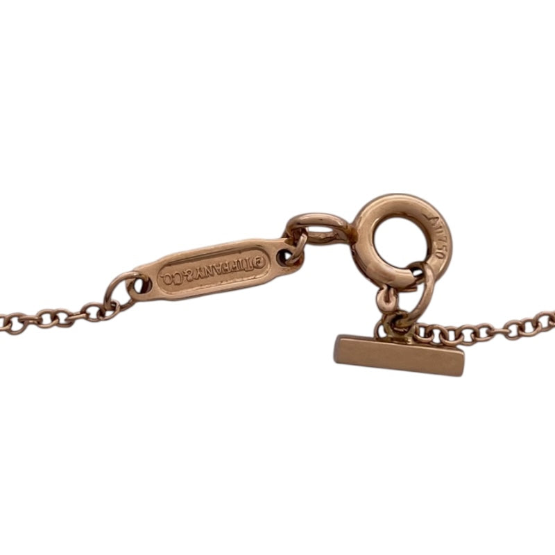 ティファニー TIFFANY＆CO Tスマイルネックレス ミニ ピンクゴールド Au750 ジュエリー