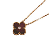 ヴァンクリーフ＆アーペル Van Cleef & Arpels ヴィンテージ アルハンブラネックレス ピンクゴールド Au750 ブラックマザーオブパール ジュエリー