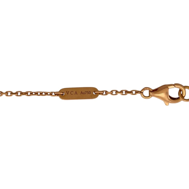 ヴァンクリーフ＆アーペル Van Cleef & Arpels ヴィンテージ アルハンブラネックレス ピンクゴールド Au750 ブラックマザーオブパール ジュエリー