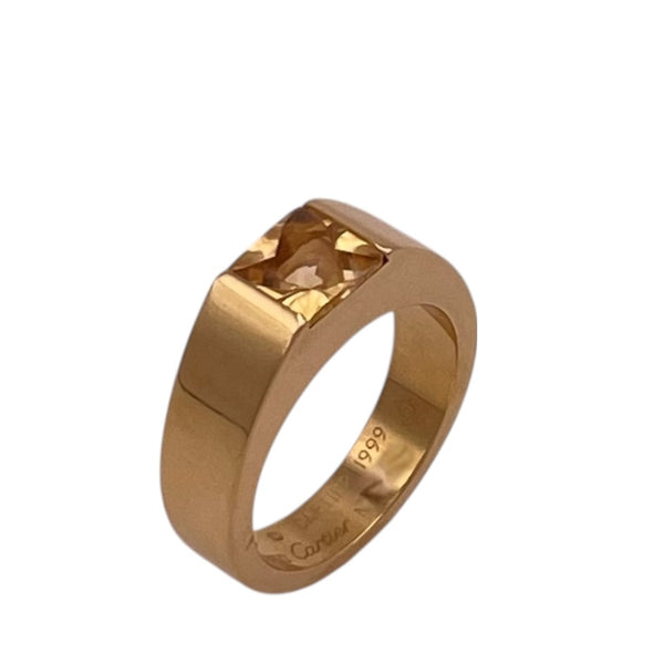 カルティエ Cartier タンクリング トゴール 750 シトリン ジュエリー