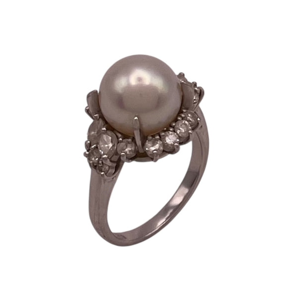 タサキ TASAKI パール ダイヤリング プラチナ Pt950 ダイヤモンド ジュエリー