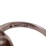タサキ TASAKI パール ダイヤリング プラチナ Pt950 ダイヤモンド ジュエリー