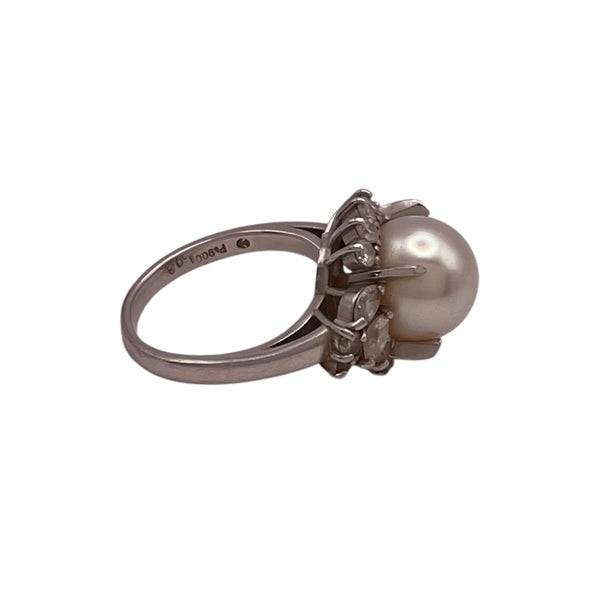 タサキ TASAKI パール ダイヤリング プラチナ Pt950 ダイヤモンド ジュエリー
