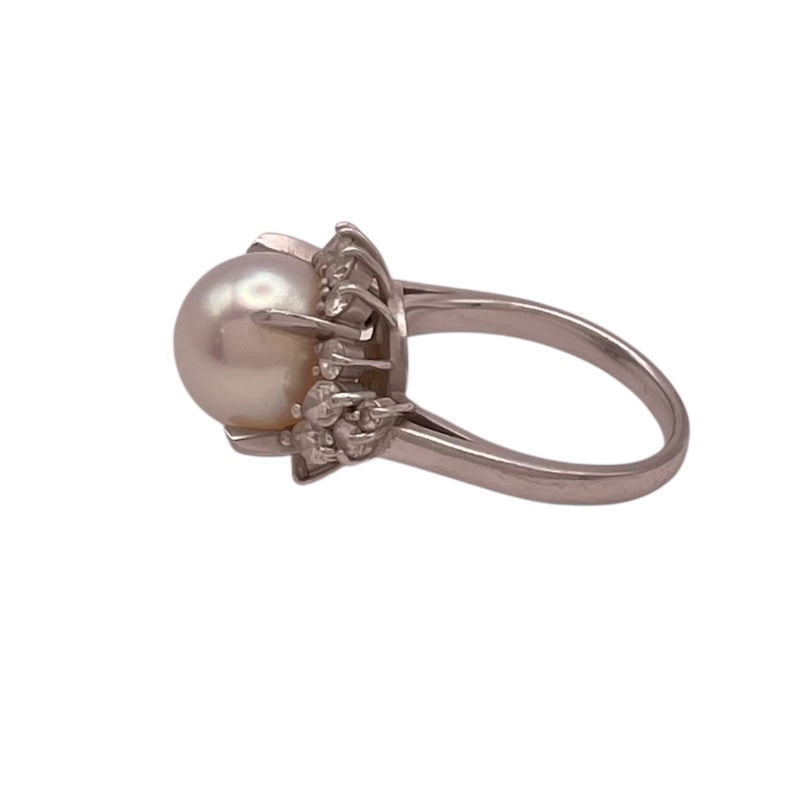 タサキ TASAKI パール ダイヤリング プラチナ Pt950 ダイヤモンド ジュエリー