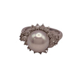 タサキ TASAKI パール ダイヤリング プラチナ Pt950 ダイヤモンド ジュエリー