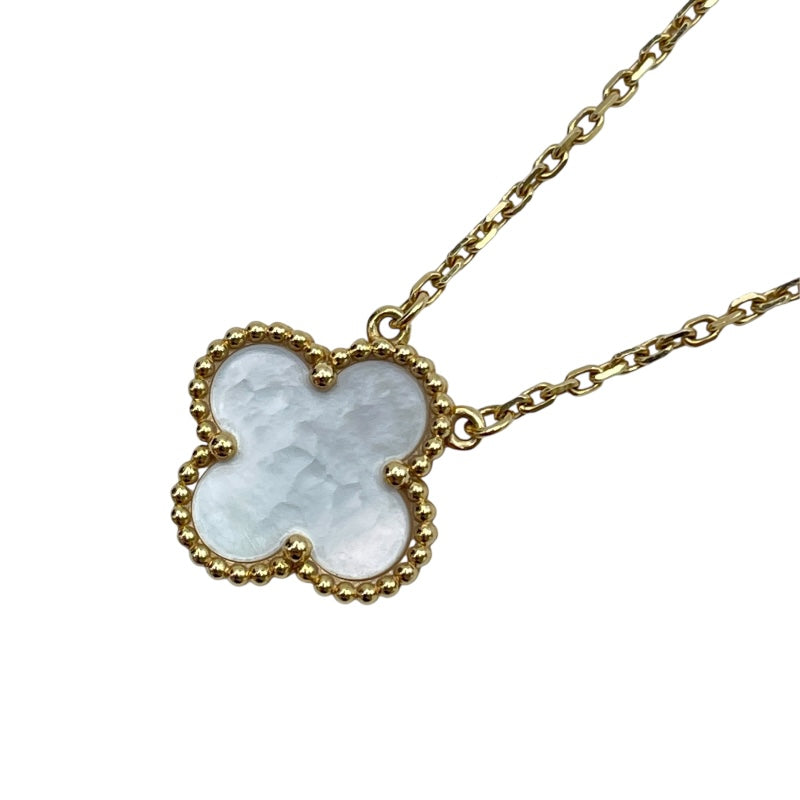 ヴァンクリーフ＆アーペル Van Cleef & Arpels ヴィンテージアルハンブラネックレス ゴールド Au750 マザー オブ パール ジュエリー