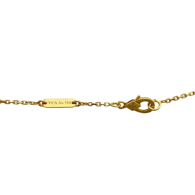ヴァンクリーフ＆アーペル Van Cleef & Arpels ヴィンテージアルハンブラネックレス ゴールド Au750 カーネリアン ジュエリー