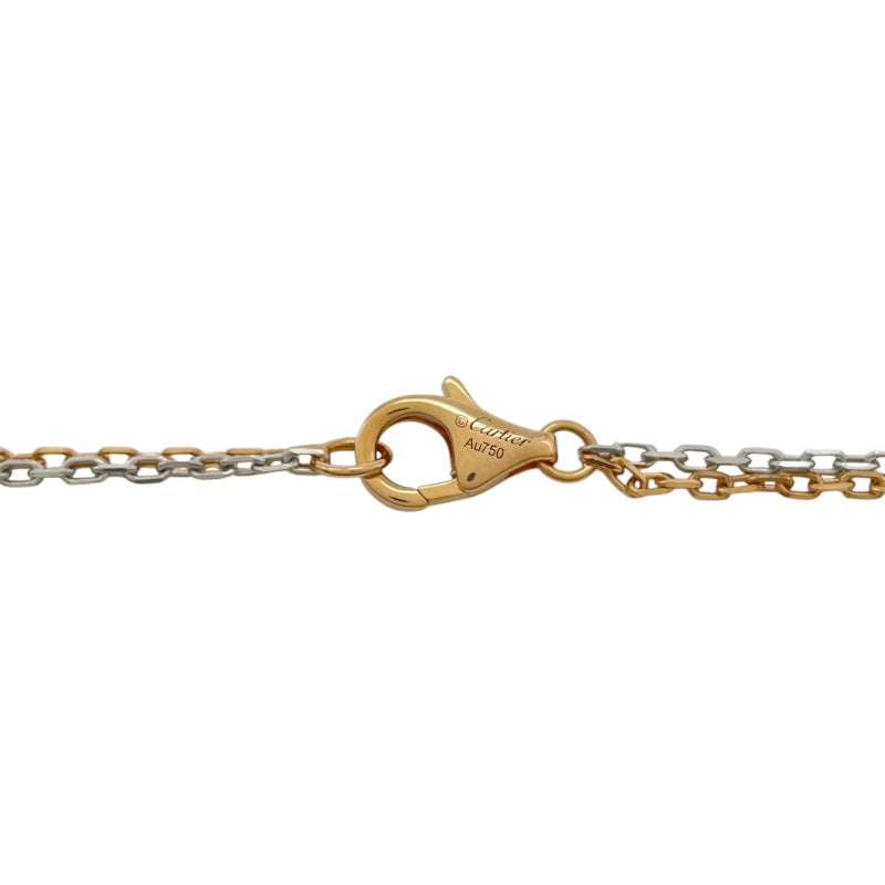 カルティエ Cartier ラブスリーフープ6Pダイヤネックレス ピンクゴールド/ホワイトゴールド Au750 ダイヤモンド ジュエリー