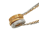 カルティエ Cartier ラブスリーフープ6Pダイヤネックレス ピンクゴールド/ホワイトゴールド Au750 ダイヤモンド ジュエリー