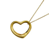ティファニー TIFFANY＆CO オープンハートネックレス ゴールド K18YG ジュエリー