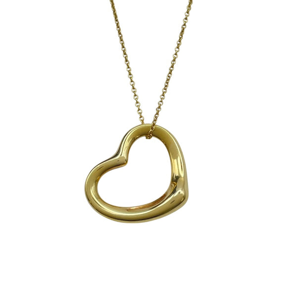 ティファニー TIFFANY＆CO オープンハートネックレス ゴールド K18YG ジュエリー