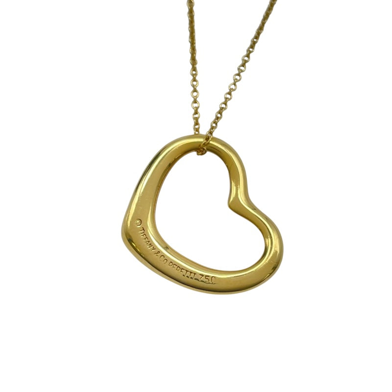 ティファニー TIFFANY＆CO オープンハートネックレス ゴールド K18YG ジュエリー