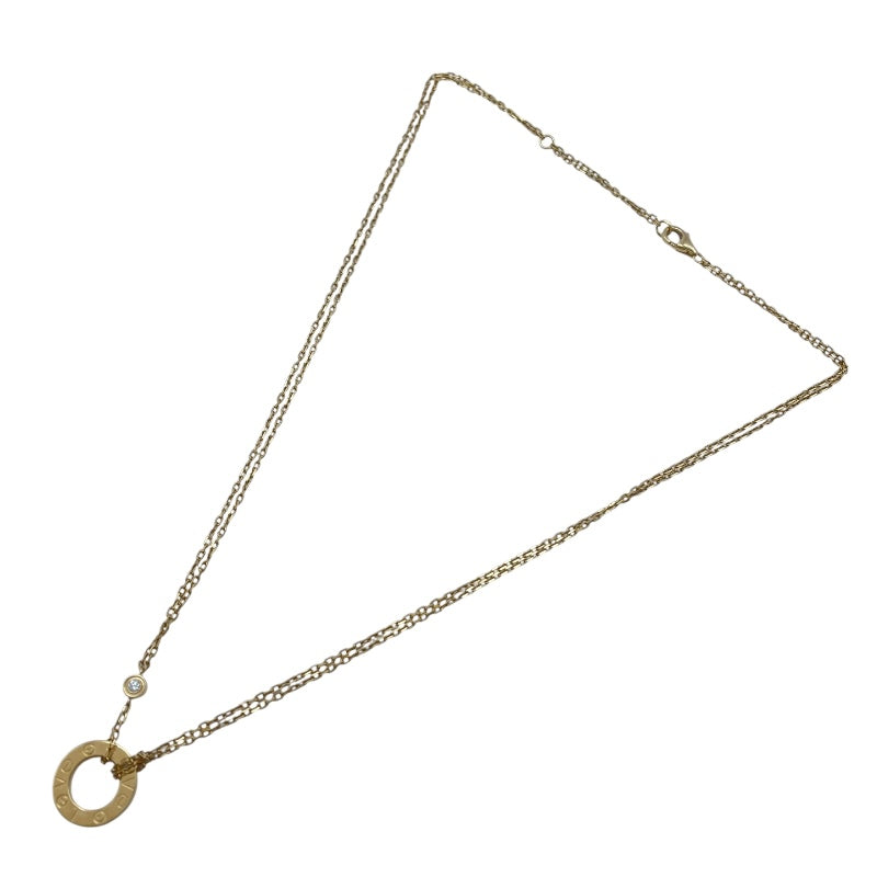 カルティエ Cartier ラブサークルネックレス2Pダイヤ ゴールド Au750 ダイヤモンド ジュエリー