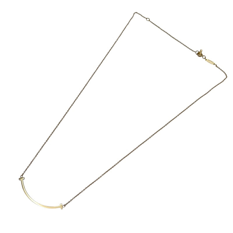 ティファニー TIFFANY＆CO Tスマイルネックレススモール ピンクゴールド K18PG ジュエリー