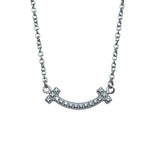 ティファニー TIFFANY＆CO Tスマイルダイヤネックレスミニ ホワイトゴールド K18WG ジュエリー