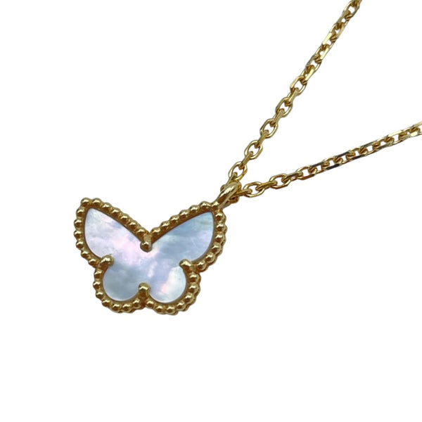 ヴァンクリーフ＆アーペル Van Cleef & Arpels スウィートアルハンブラパピヨンネックレス ゴールド K18YG ジュエリー