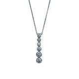 ティファニー TIFFANY＆CO ジャズグラジュエイテッドドロップネックレス プラチナ Pt950 ジュエリー