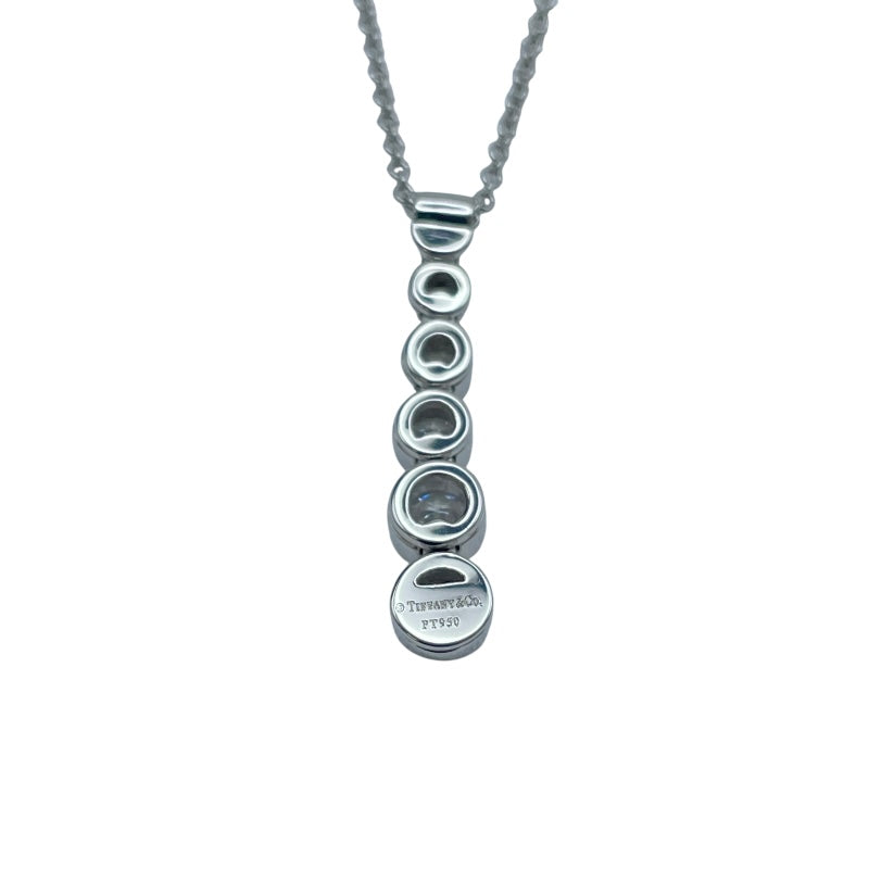 ティファニー TIFFANY＆CO ジャズグラジュエイテッドドロップネックレス プラチナ Pt950 ジュエリー
