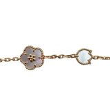 ヴァンクリーフ＆アーペル Van Cleef & Arpels ラッキー スプリング5Pブレス ピンクゴールド Au750 カーネリアン ジュエリー