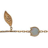 ヴァンクリーフ＆アーペル Van Cleef & Arpels ラッキー スプリング5Pブレス ピンクゴールド Au750 カーネリアン ジュエリー