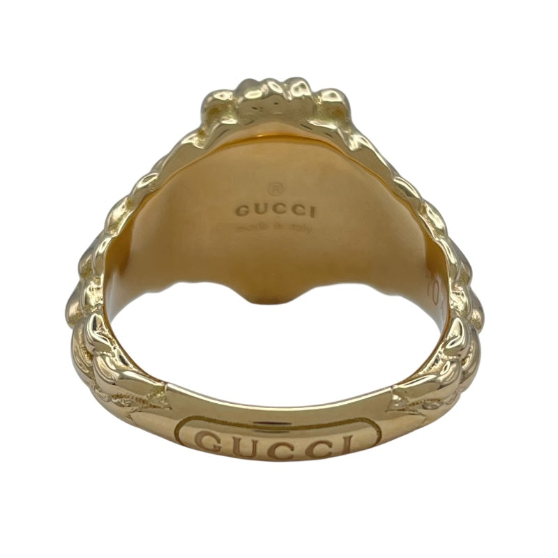 グッチ GUCCI ライオンヘッドリング ゴールド Au750 ジュエリー