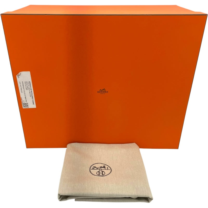 エルメス HERMES エールバッグジップキャビン50 D刻 ベージュ/レッド SV金具 トワルキャンプ/ハンター レディース ショルダーバッグ