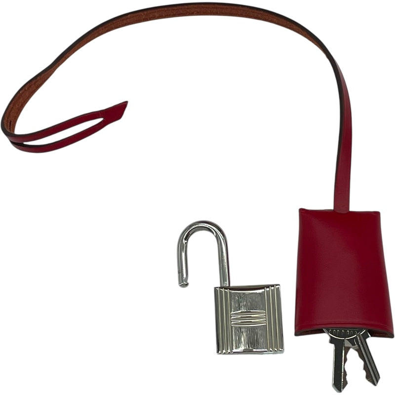 エルメス HERMES エールバッグジップキャビン50 D刻 ベージュ/レッド SV金具 トワルキャンプ/ハンター レディース ショルダーバッグ