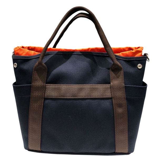 エルメス HERMES サックドパンサージュ C刻 ネイビー トワル レディース トートバッグ