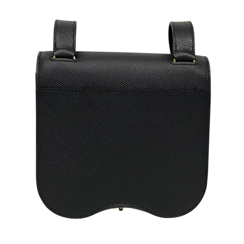 エルメス HERMES デッラカヴァッレリア ミニ B刻 ブラック ゴールド金具 エプソン レディース ショルダーバッグ