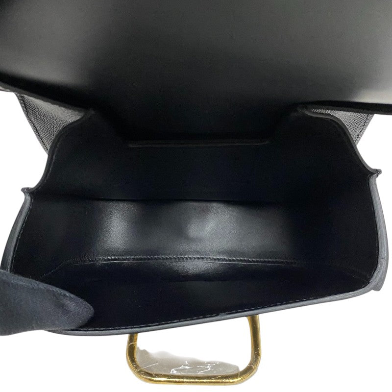 エルメス HERMES デッラカヴァッレリア ミニ B刻 ブラック ゴールド金具 エプソン レディース ショルダーバッグ