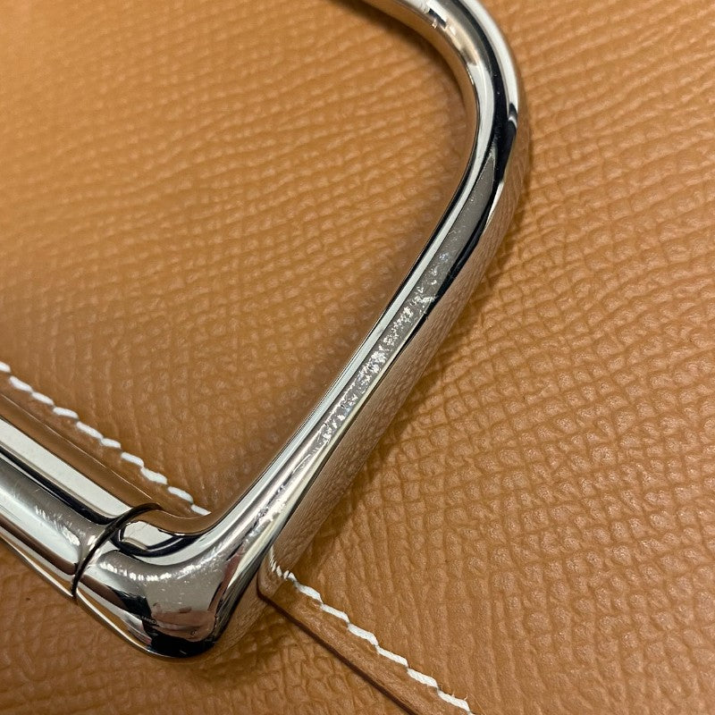 エルメス HERMES デッラカヴァッレリア ミニ Y刻印　(2020年製) ゴールド シルバー金具 ヴォーエプソン レディース ショルダーバッグ