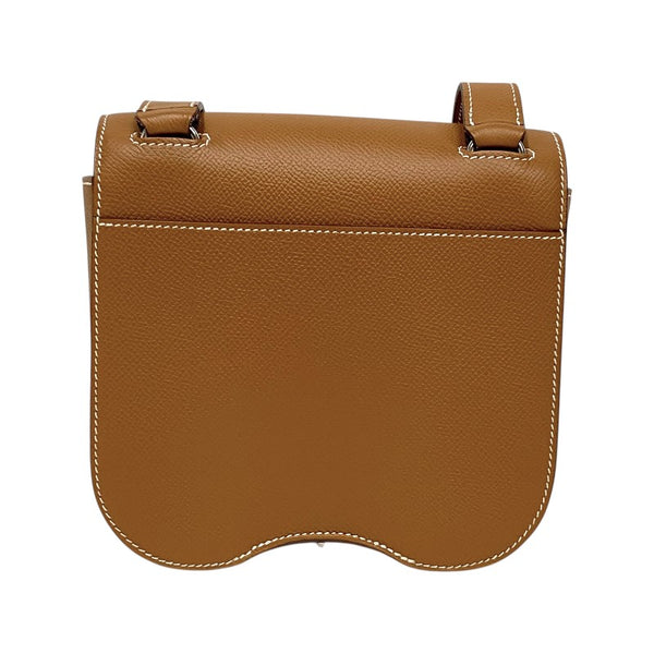 エルメス HERMES デッラカヴァッレリア ミニ Y刻印　(2020年製) ゴールド シルバー金具 ヴォーエプソン レディース ショルダーバッグ