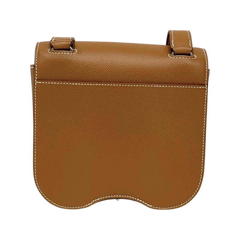 エルメス HERMES デッラカヴァッレリア ミニ Y刻印　(2020年製) ゴールド シルバー金具 ヴォーエプソン レディース ショルダーバッグ