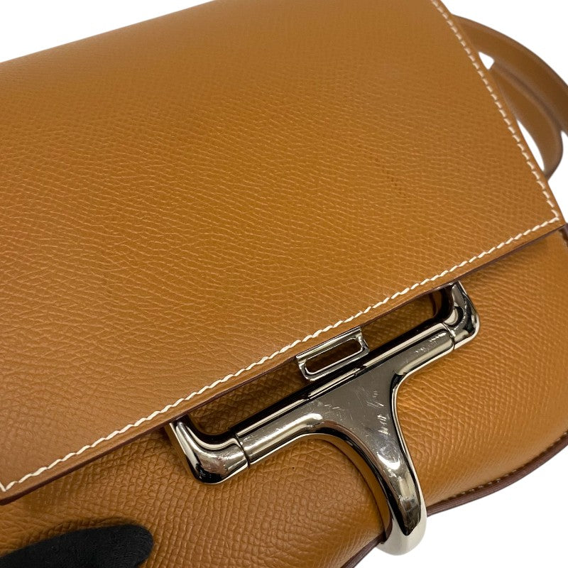 エルメス HERMES デッラカヴァッレリア ミニ Y刻印　(2020年製) ゴールド シルバー金具 ヴォーエプソン レディース ショルダーバッグ