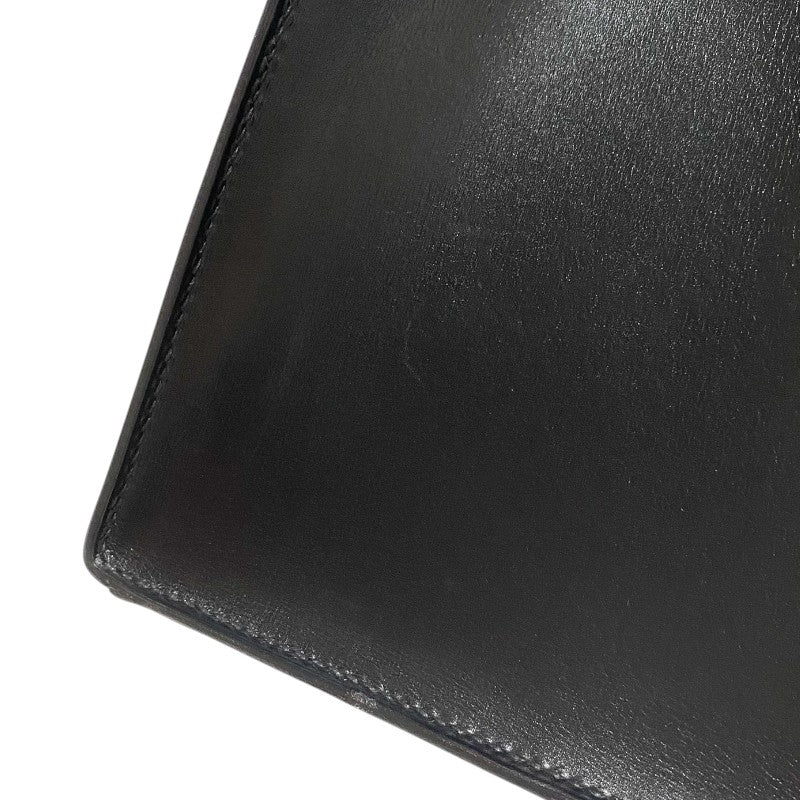 エルメス HERMES ドラッグ2 37 □D刻 ブラック シルバー金具 ボックスカーフ ユニセックス ハンドバッグ