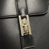 エルメス HERMES ドラッグ2 37 □D刻 ブラック シルバー金具 ボックスカーフ ユニセックス ハンドバッグ