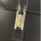 エルメス HERMES ドラッグ2 37 □D刻 ブラック シルバー金具 ボックスカーフ ユニセックス ハンドバッグ
