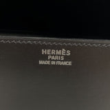 エルメス HERMES ドラッグ2 37 □D刻 ブラック シルバー金具 ボックスカーフ ユニセックス ハンドバッグ