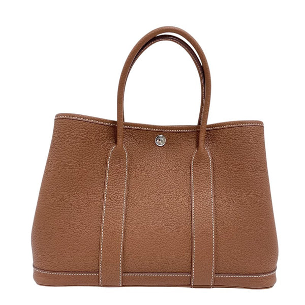 エルメス HERMES ガーデンパーティTPM W刻 ゴールド シルバー金具 ネゴンダ レディース トートバッグ