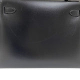 エルメス HERMES ケリー28 外縫い □G刻 ブラック ゴールド金具 ボックスカーフ レディース ハンドバッグ ショルダーバッグ