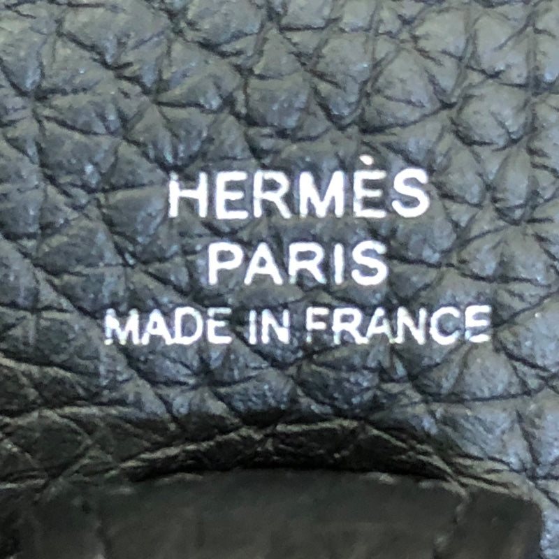エルメス HERMES エヴリンTPM W刻印 ブラック/シルバー金具 トリヨン レディース ショルダーバッグ