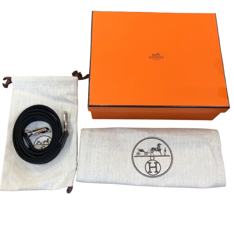 エルメス HERMES エヴリンTPM W刻印 ブラック/シルバー金具 トリヨン レディース ショルダーバッグ
