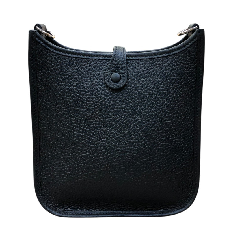 エルメス HERMES エヴリンTPM W刻印 ブラック/シルバー金具 トリヨン レディース ショルダーバッグ