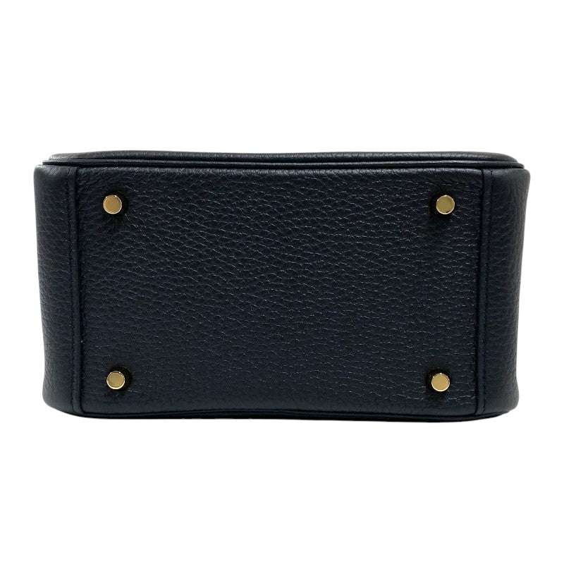 エルメス HERMES リンディミニ K刻 ブラック ゴールド金具 トリヨンクレマンス レディース ショルダーバッグ