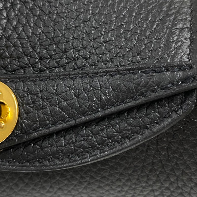 エルメス HERMES リンディミニ K刻 ブラック ゴールド金具 トリヨンクレマンス レディース ショルダーバッグ