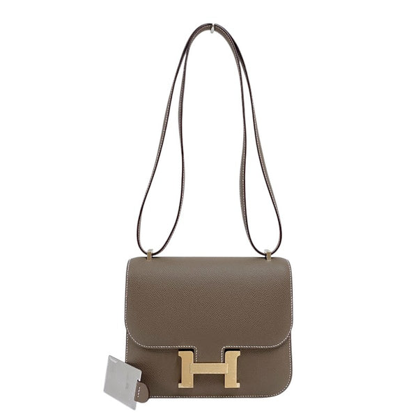 エルメス HERMES コンスタンス3 ミニ K刻 エトゥープ ゴールド金具 エプソン レディース ショルダーバッグ