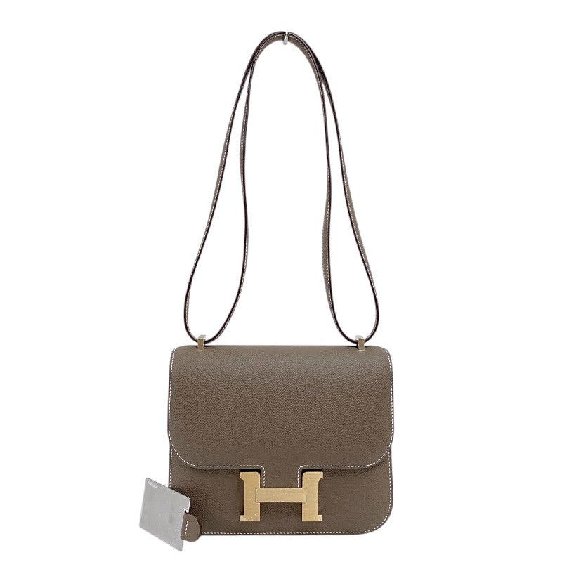 エルメス HERMES コンスタンス3 ミニ K刻 エトゥープ ゴールド金具 エプソン レディース ショルダーバッグ