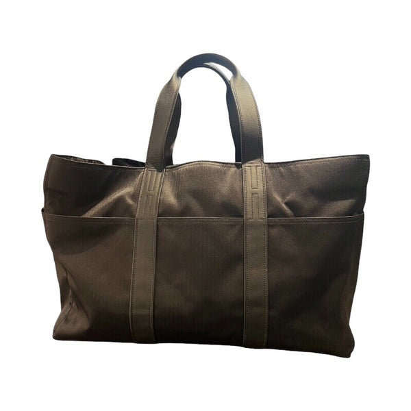 エルメス HERMES アカプルコGM ブラック シルバー金具 トワル メンズ ボストンバッグ